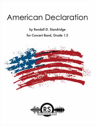 American Declaration Concert Band sheet music cover Thumbnail